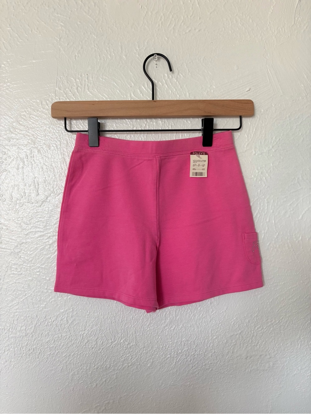 Foley’s store Vintage just Friends Girls' Bright Pink Pull-On Shorts size L